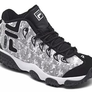 Fila Men's Black and White Athletic Shoes